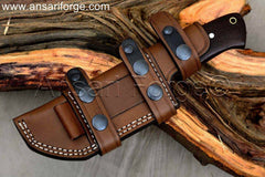 fixed blade horizontal carry knife for hunting.