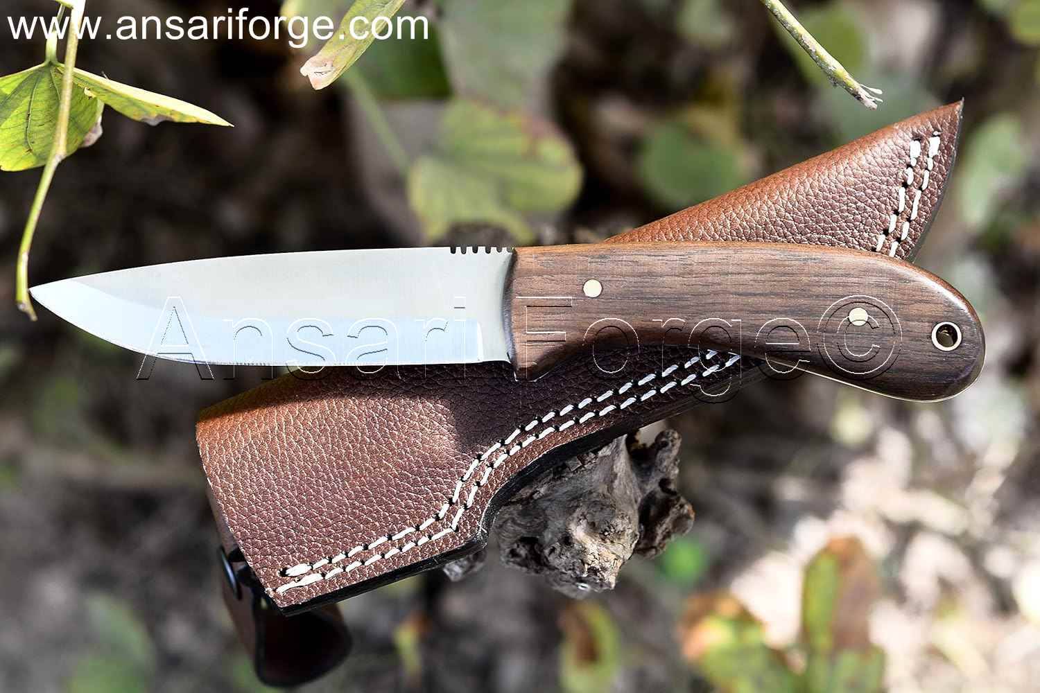 Durable and versatile hand forged bushcraft knife, perfect for outdoor adventures.