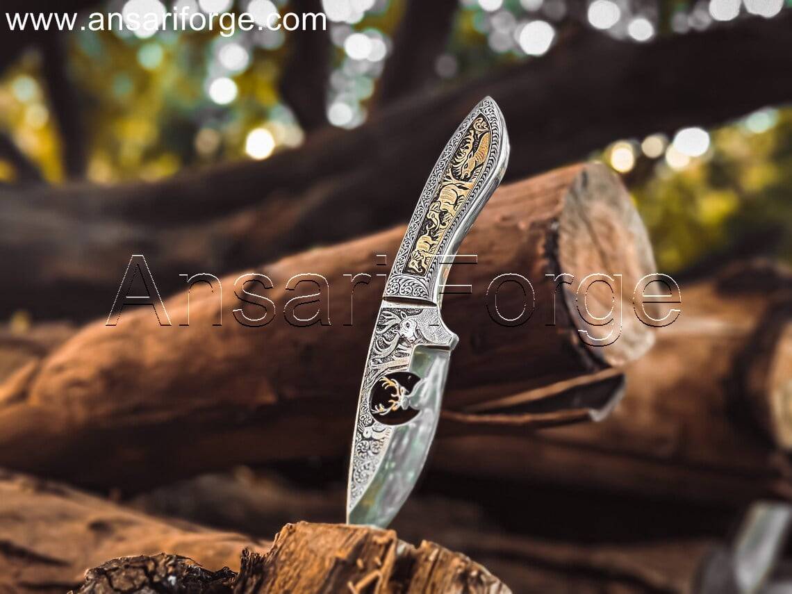 Engraved knife gift for dad or husband