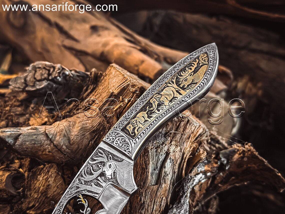 Hand Engraved Knife best gift for men