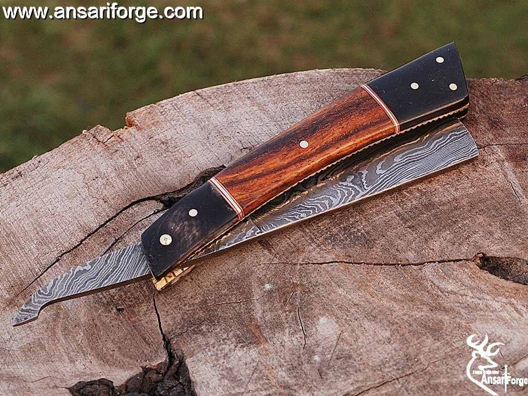 Handmade Forged Damascus Steel Straight Razor Shaving Razor For Men