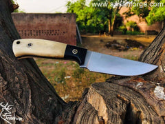 Custom handmade forged 4200J2 tool steel hunting knife