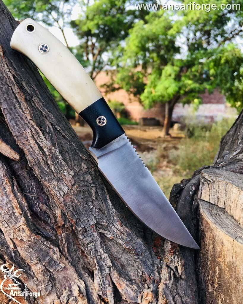 Custom handmade forged 4200J2 tool steel hunting knife