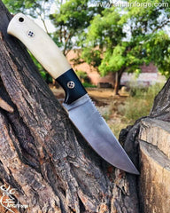 Custom handmade forged 4200J2 tool steel hunting knife