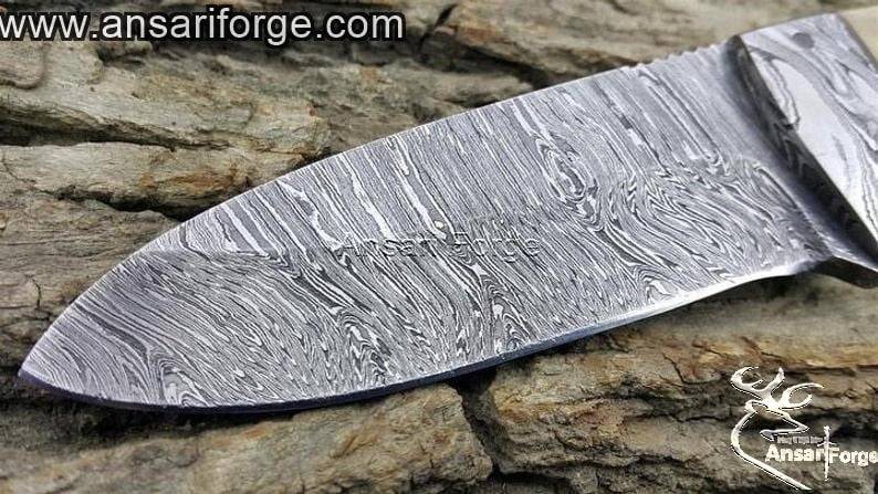 Loveless Knife Damascus Steel Stag Handle Hunting Knife