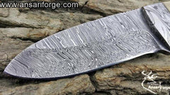 Loveless Knife Damascus Steel Stag Handle Hunting Knife