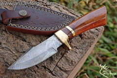 Damascus steel hunting knife - New year offer