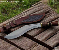 D2 Steel Kukri Knife - Curved Blade - Tactical & Combat Ready by Ansari forge. On sale now!