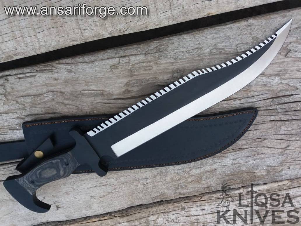 Custom made rail road Bowie 20 " inches long Bowie knife