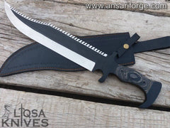 Custom made rail road Bowie 20 " inches long Bowie knife