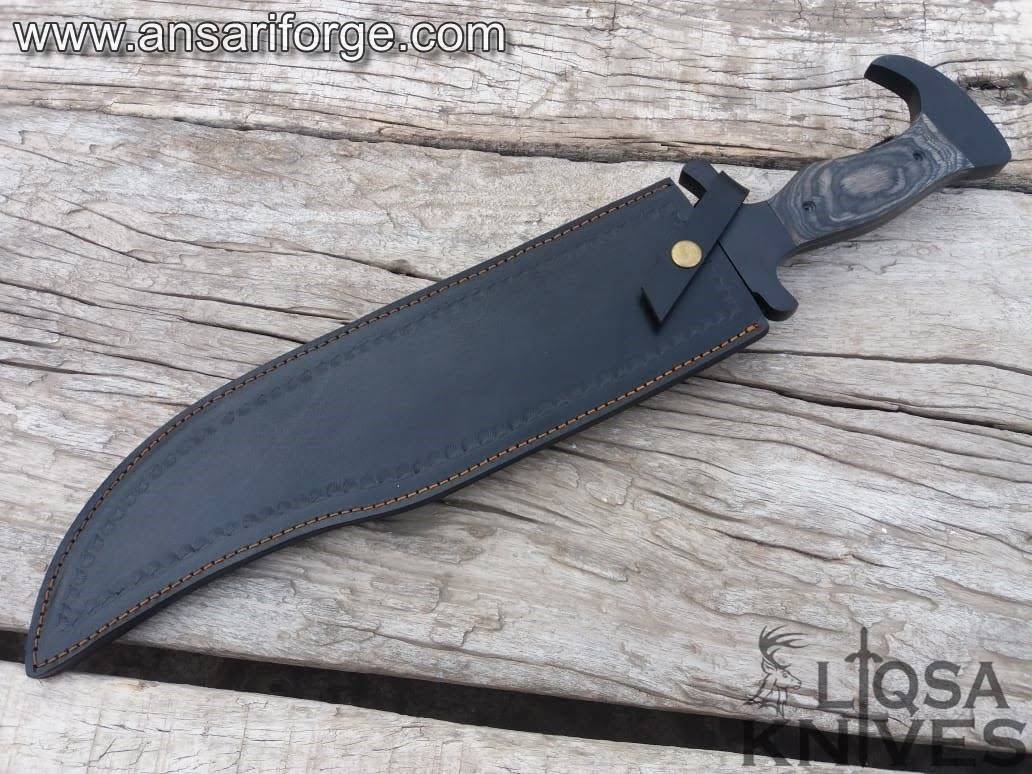 Custom made rail road Bowie 20 " inches long Bowie knife