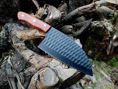 Hand Forged Hunting Camping Survival Cleaver Chopper Powder Coated Serbian cleaver chef knife
