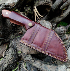 Hand Forged Hunting Camping Survival Cleaver Chopper Powder Coated Serbian cleaver chef knife