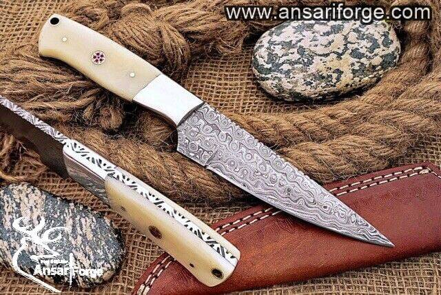 Custom made Damascus knife - Black Friday Sale