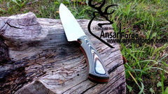 Handmade Stainless steel Kitchen knife Chef knife with leather sheath