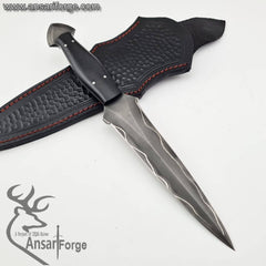 Sanmai Style hunter Knife with Sheath - Fixed Blade Martial Arts Knife - Hunting Blade For Outdoors, Tactical, Survival and EDC Knife