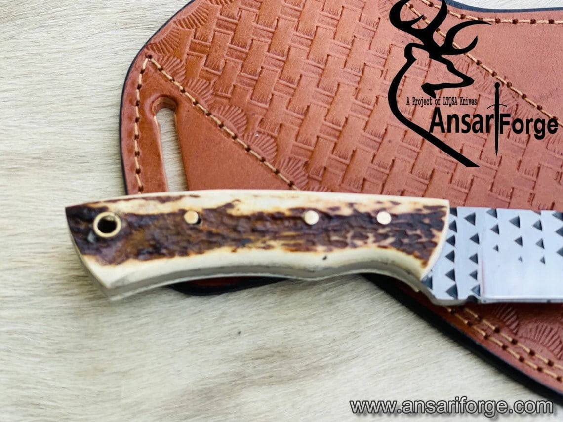 Custom handmade Farrier rasp Cowboy Skinner knife