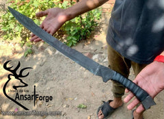 Survival Machete Knife - Hand-forged by Ansari Forge.
