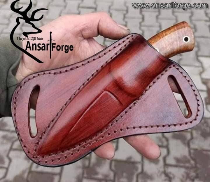 Handmade beautiful D2 tool steel hunting knife skinner