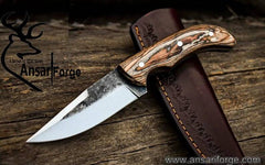High carbon steel 1095 handmade hunting knife