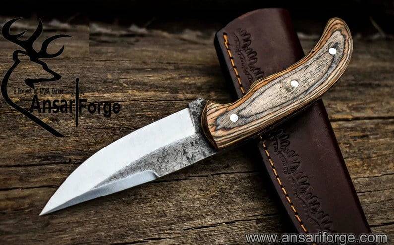 High carbon steel 1095 handmade hunting knife