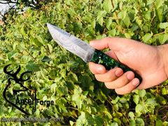 Handmade Damascus Skinner Knife Outdoor Knife Gift for Him