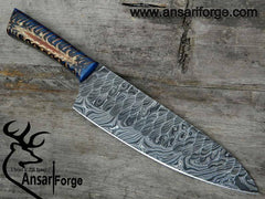 Custom Handmade Professional 8-inch Damascus Chef Knife