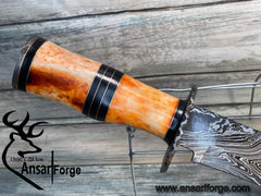 Damascus steel handmade Hunting knife Bowie
