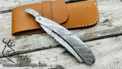 Damascus Straight Razor perfect Shaving ready Classic Barber Blade Gift for him