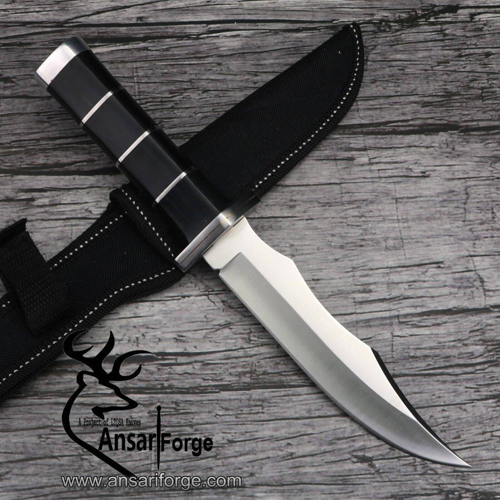 D2 steel handmade hunting knife Micarta and steel handle