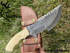 Damascus steel tracker knife Hunting Tracker