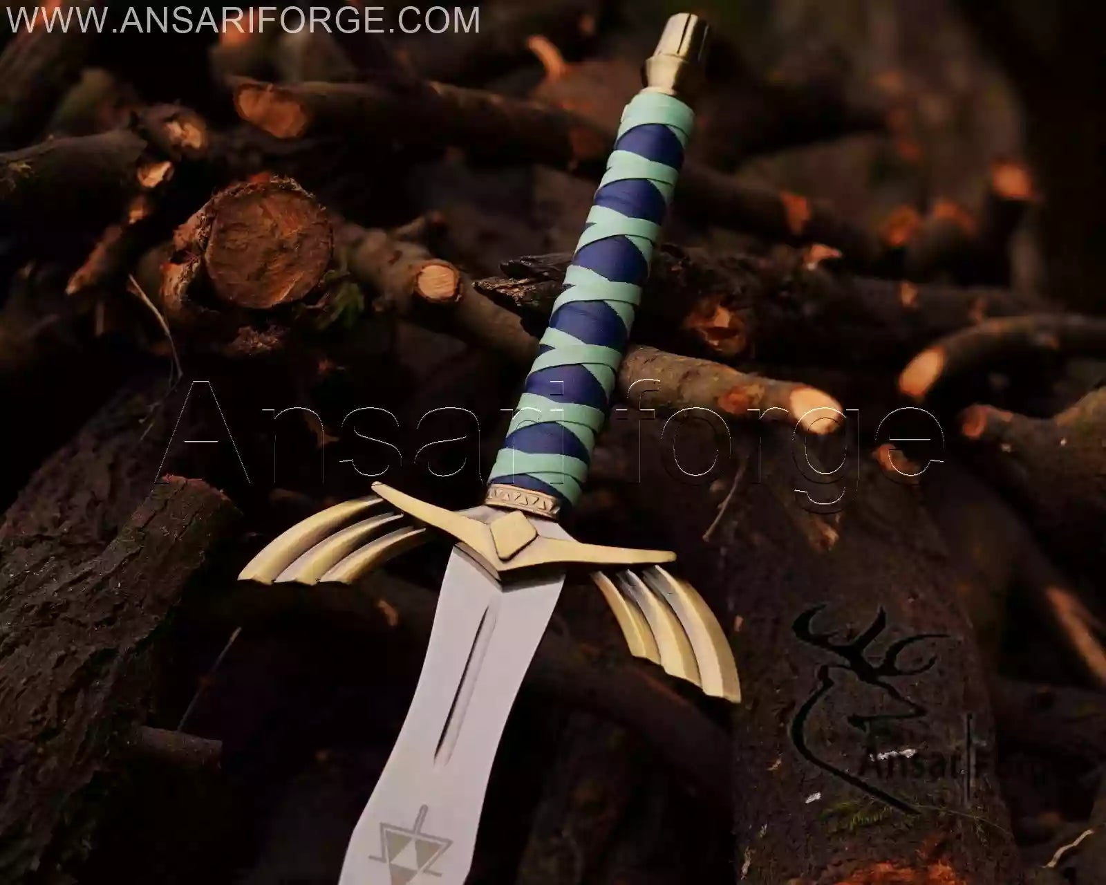 Zelda Sword – Handmade Legend of Zelda Sword Replica with Scabbard | Ansari Forge