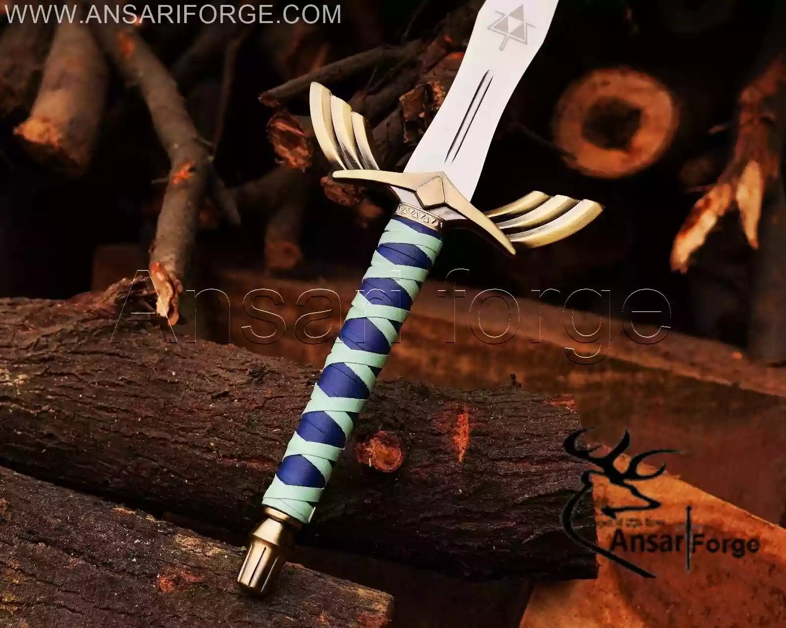 Zelda Sword – Handmade Legend of Zelda Sword Replica with Scabbard | Ansari Forge